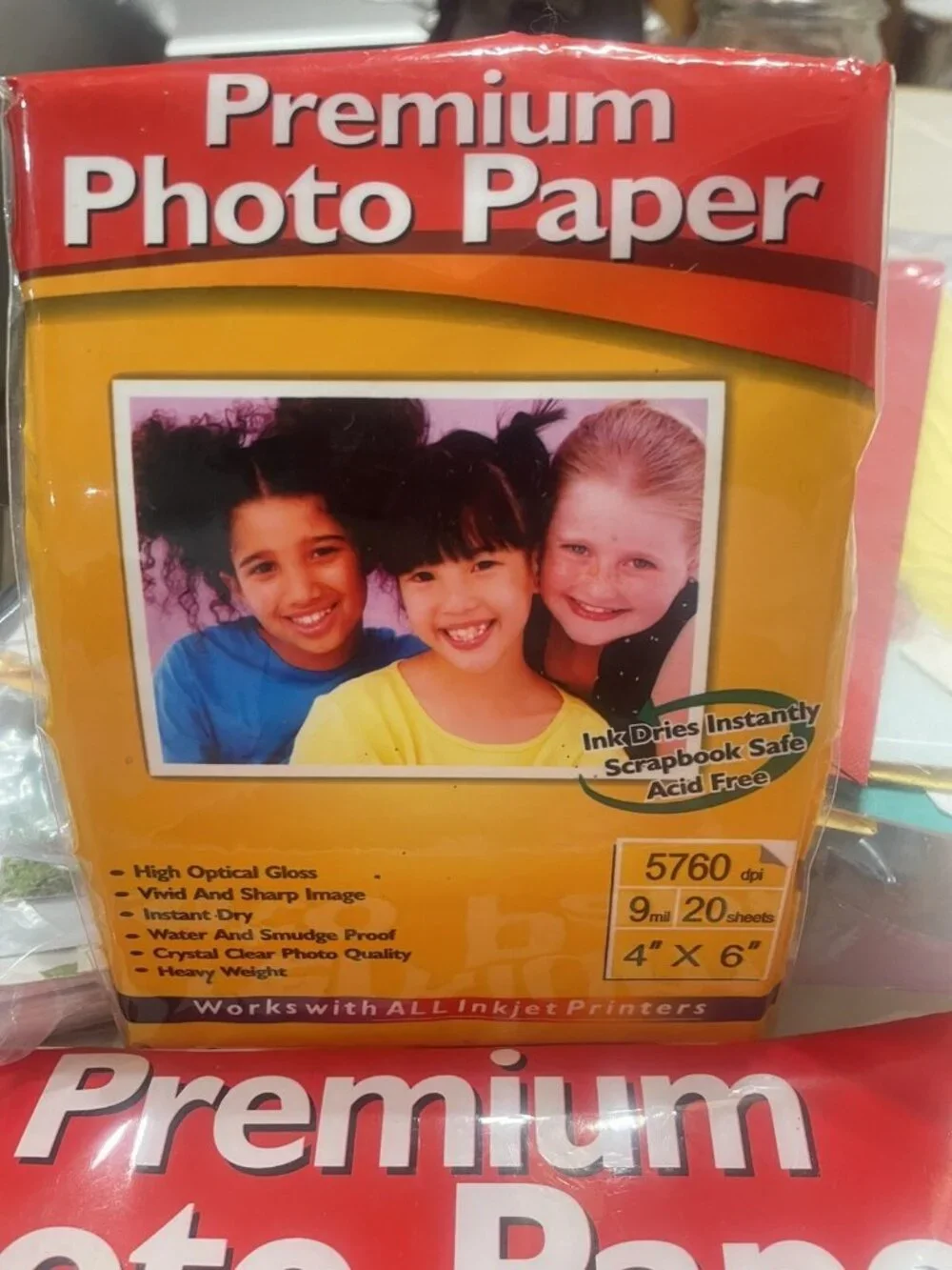 Premium Photo Paper 5760dpi 9mil 20 Sheets of Size 4